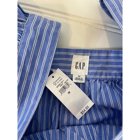 NWT BCBGMAXAZRIA & GAP Striped Square Neck Button Up Top & Blouse Bundle Size M - Picture 5 of 11